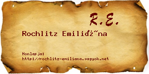 Rochlitz Emiliána névjegykártya